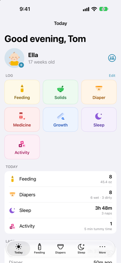Little Nod Today screen